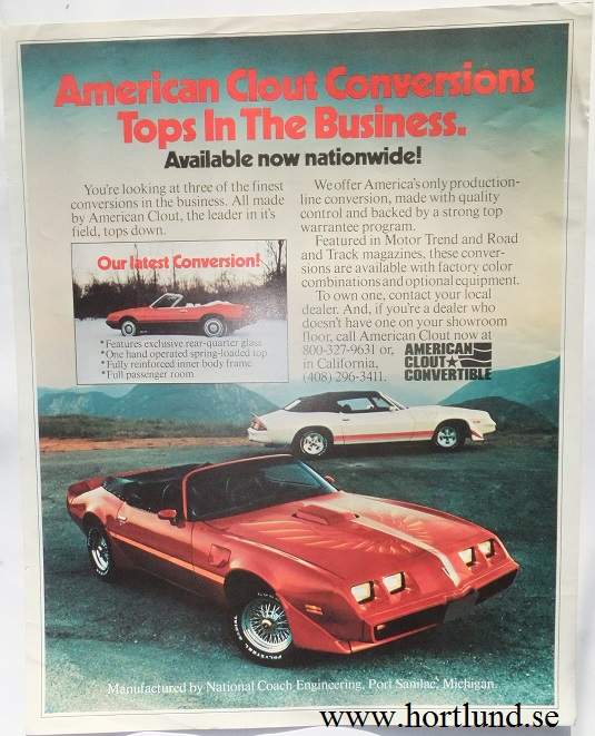 1981 Pontiac Trans Am broschyr