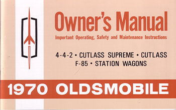 1970 Oldsmobile 442 Cutlass Owner's Manual