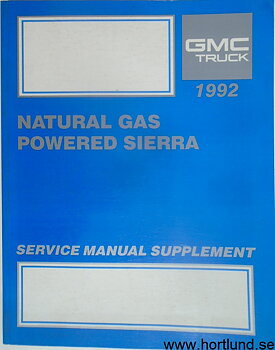 1992 GMC Sierra Natural Gas Powered Service Manual supplement