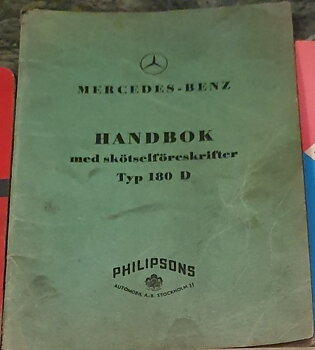 1955 Mercedes-Benz 180 D Handbok