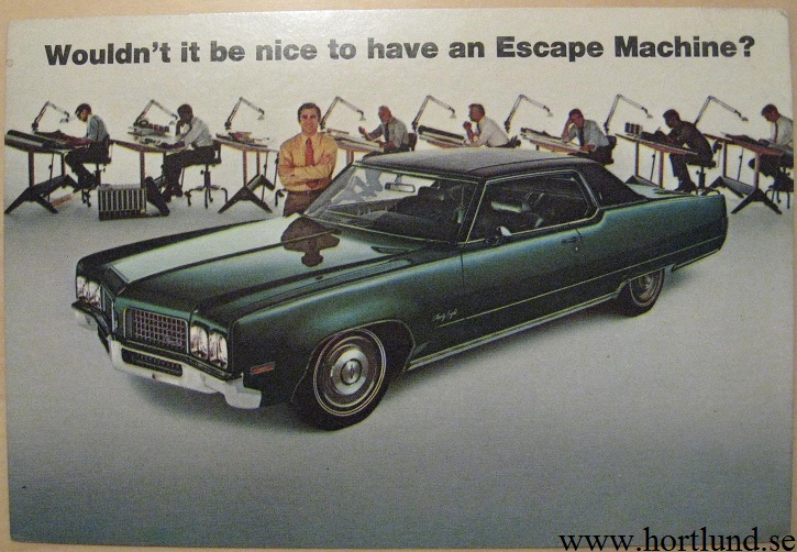 1970 Oldsmobile Ninety-Eight 98 Vykort