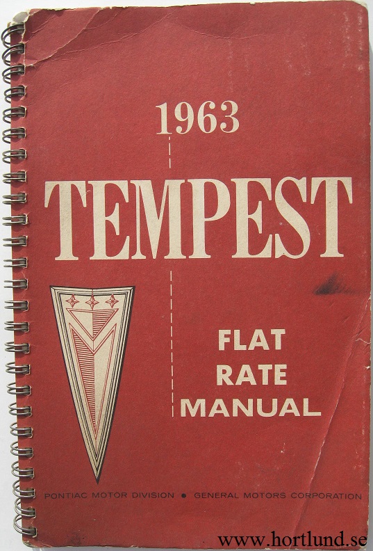 1963 Pontiac Tempest Flat Rate Manual
