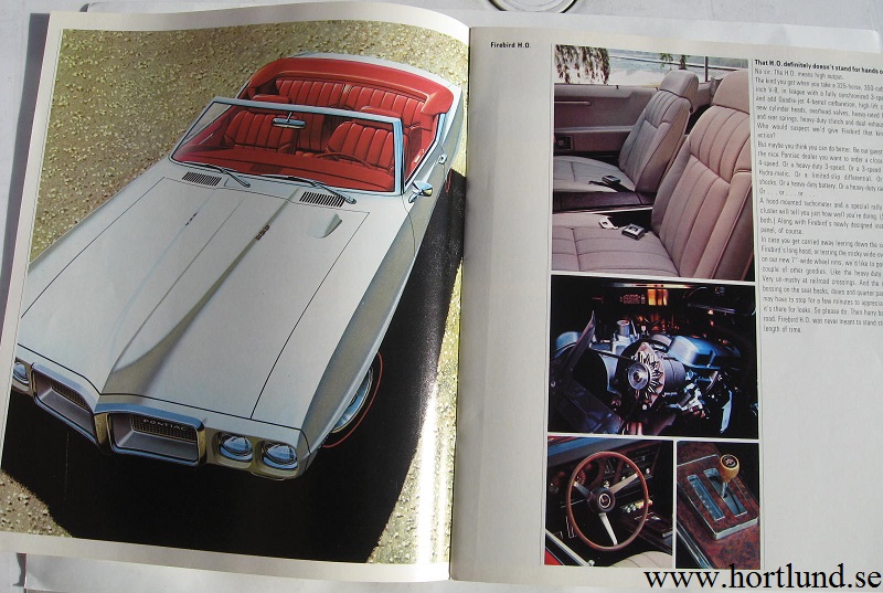 1969 Pontiac Firebird broschyr - 2