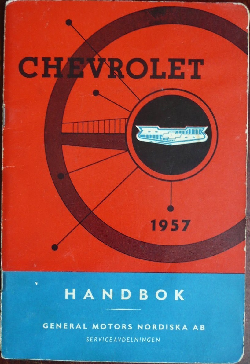 1957 Chevrolet Handbok Svenskt Original