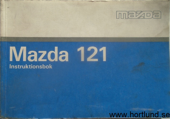 1991 Mazda 121 Instruktionsbok