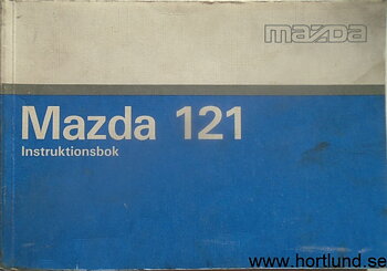 1991 Mazda 121 Instruktionsbok