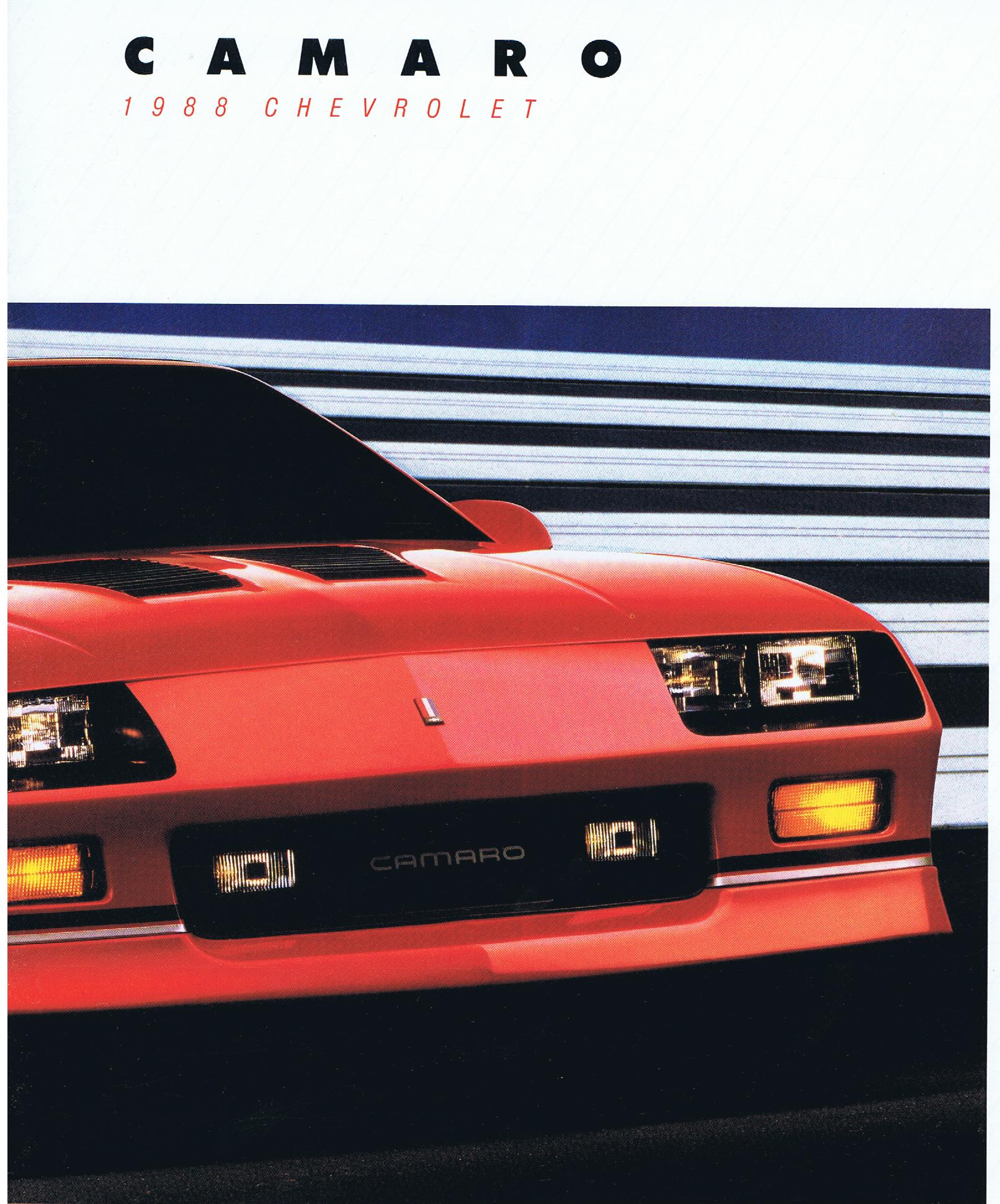 1988 Chevrolet Camaro Broschyr
