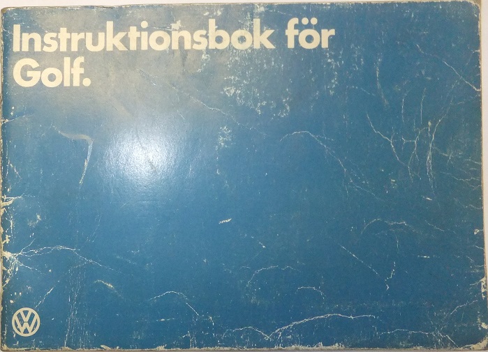 1980 Volkswagen Golf Instruktionsbok