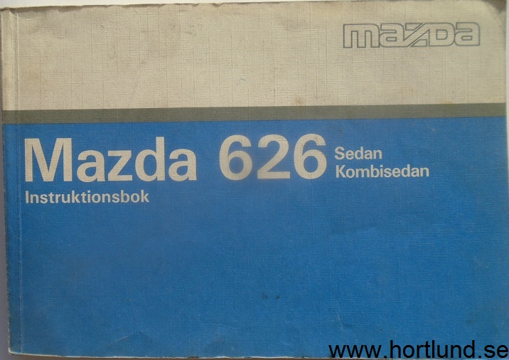 1991 Mazda 626 Instruktionsbok