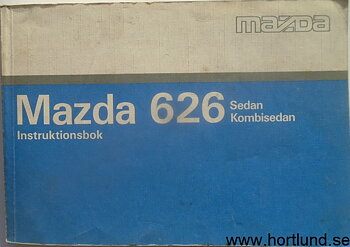 1991 Mazda 626 Instruktionsbok