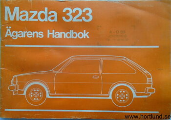 1979 Mazda 323 Instruktionsbok