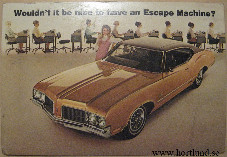 1970 Oldsmobile Cutlass S. Vykort