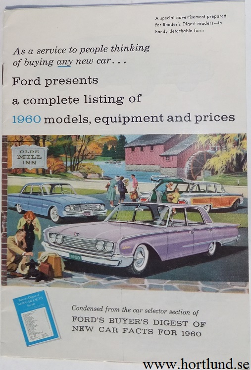 1960 Ford presents a complete... broschyr