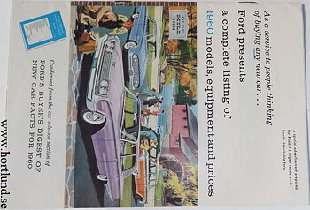 1960 Ford presents a complete... broschyr