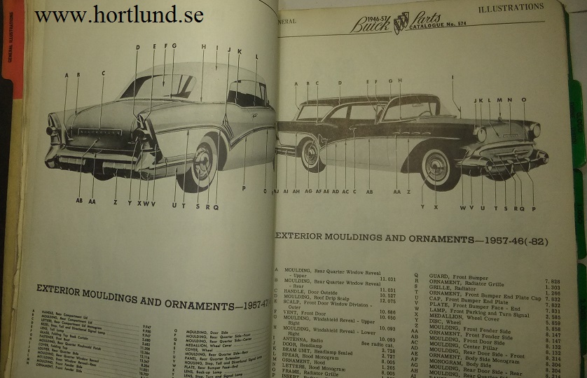 1957 - 1946 Buick Master Parts Catalogue - 2