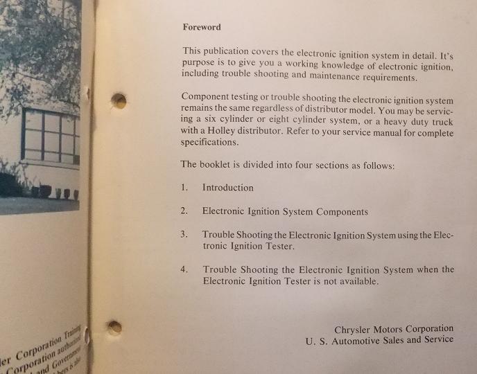 1973 Electronic ignition system - 2