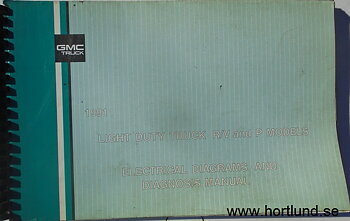 1991 GMC Light Duty Truck R/V, P Models Electrical Diagrams & Diagnosis Manual