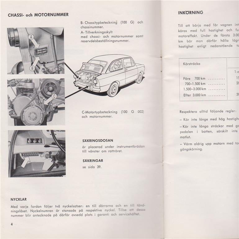 1964 Fiat 850 instruktionsbok svensk - 3