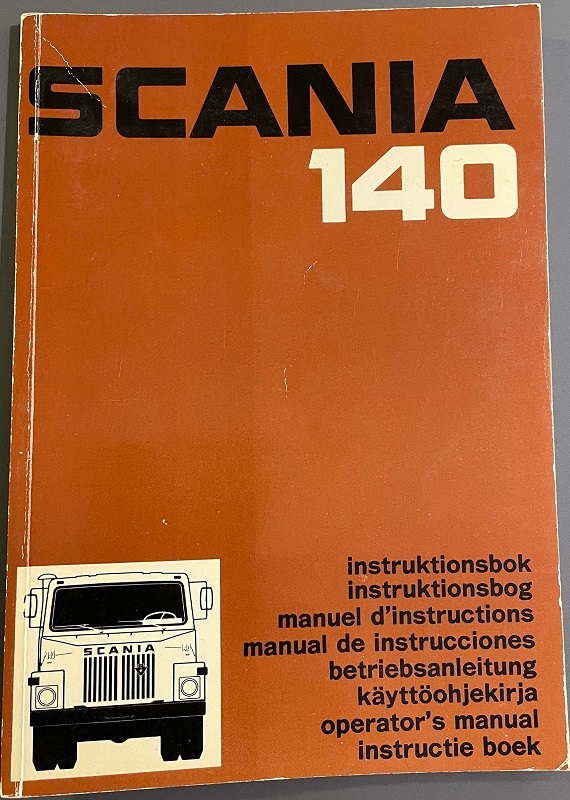 1975 Scania 140 Instruktionsbok