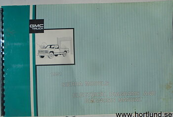 1991 GMC  Sierra Models Electrical Diagrams & Diagnosis Manual