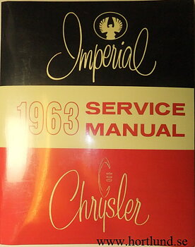 1963 Chrysler och Imperial Service Manual