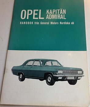 1964 Opel Kapitän Admiral Handbok