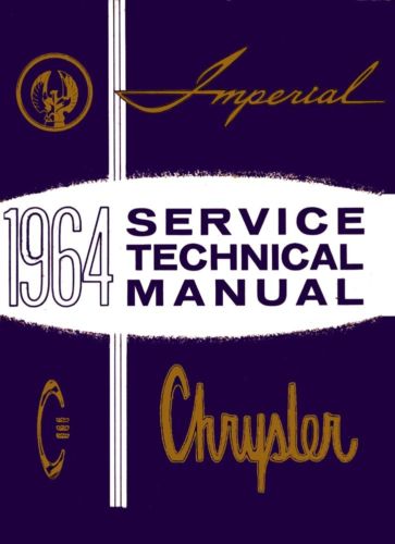 1964 Chrysler och Imperial Service Manual original