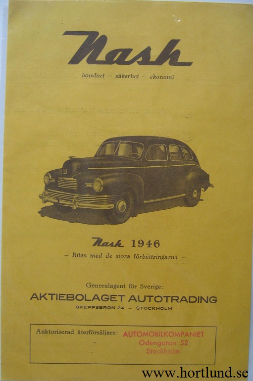 1946 Nash broschyr svensk