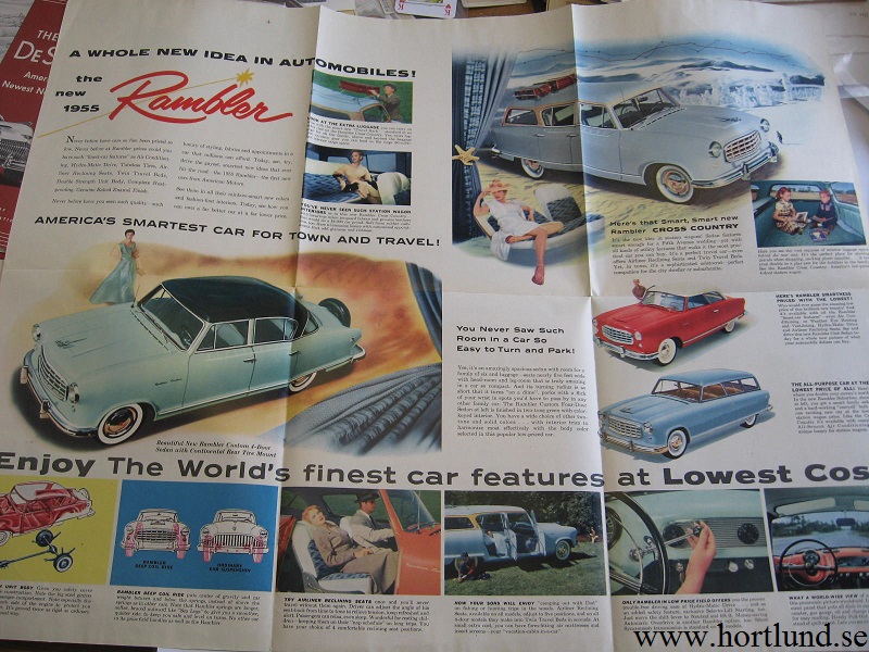 1955 Rambler broschyr The Newest Idea in Automobiles! - 2