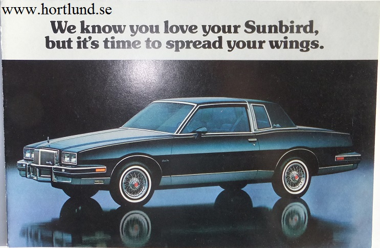 1981 Pontiac Grand Prix Brougham broschyr typ 2