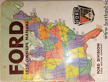 1952 Ford Owners Manual