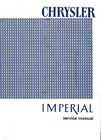 1966 Chrysler och Imperial Service Manual