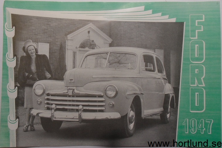 1947 Ford V-8 broschyr svensk