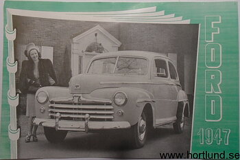 1947 Ford V-8 broschyr svensk