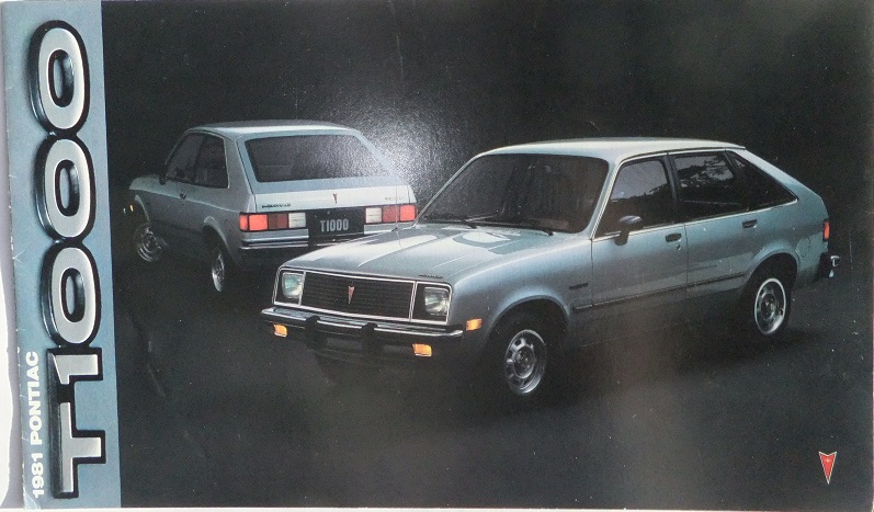 1981 Pontiac T1000 broschyr