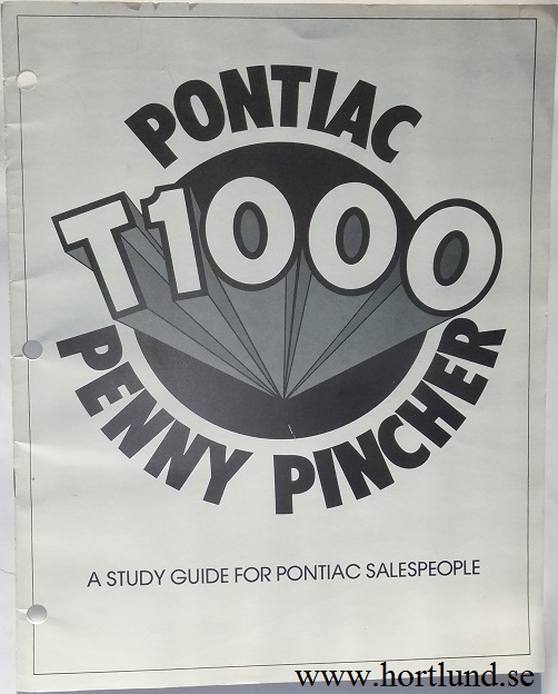 1981 Pontiac T1000 Penny Pincher