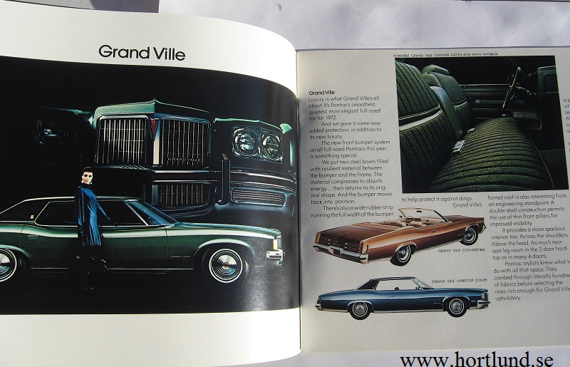 1972 Pontiac alla modeller broschyr - 2