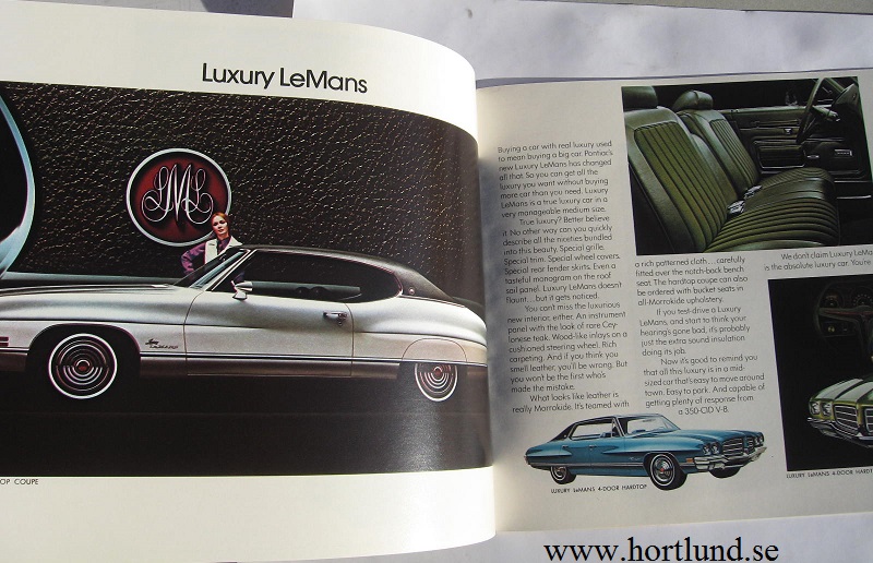 1972 Pontiac alla modeller broschyr - 3
