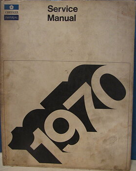 1970 Chrysler och Imperial Service Manual