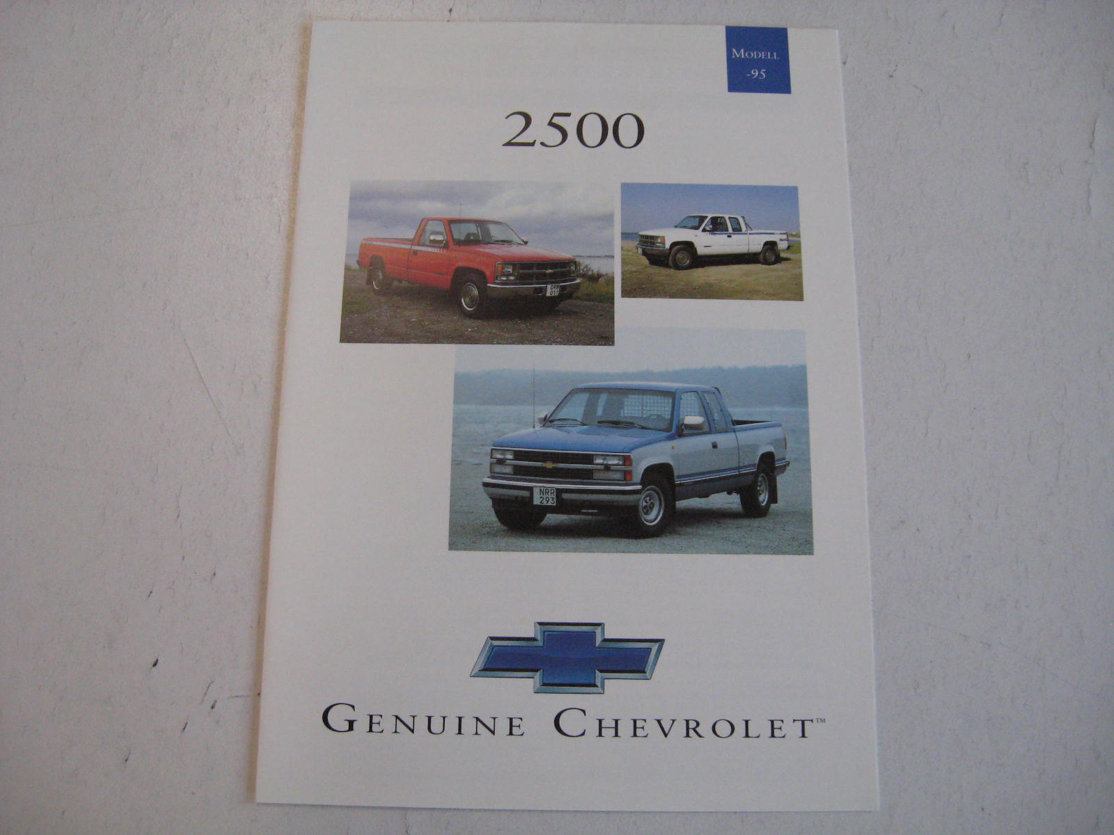 1995 Chevrolet Truck 2500 Broschyr Svensk
