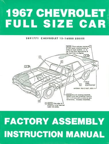 1967 Chevrolet Full Size Assembly Manual