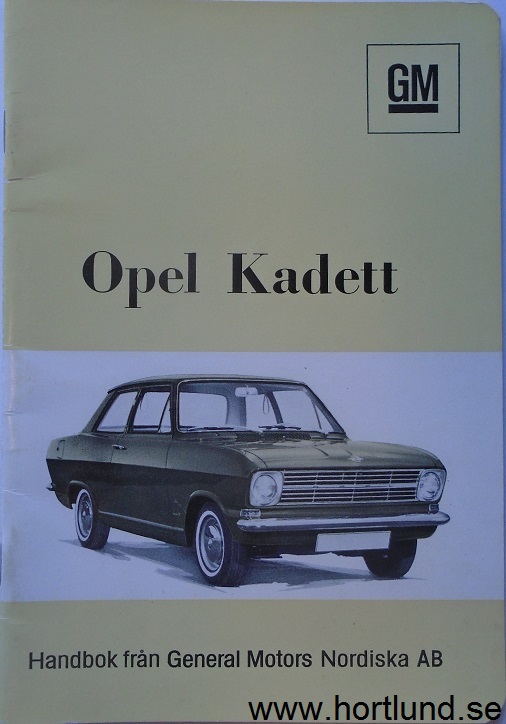 1966 Opel Kadett Handbok