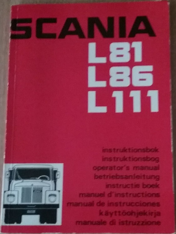 1976 Scania L 81, L 86, L 111 Instruktionsbok 12.75