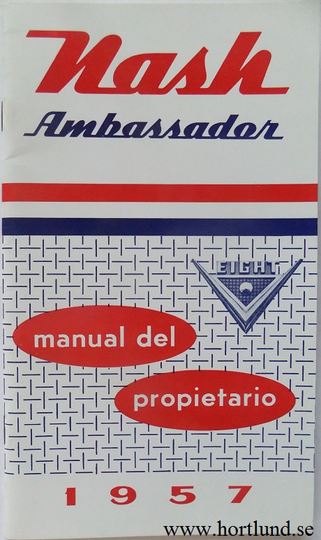 1957 Nash Ambassador Manual Del Propietario