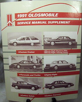 1991 Oldsmobile alla modeller Service Manual supplement