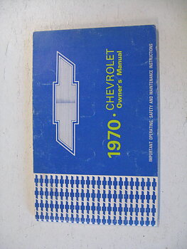 1970 Chevrolet  Owners Manual