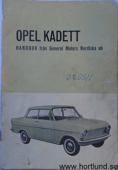 1963 Opel Kadett Handbok