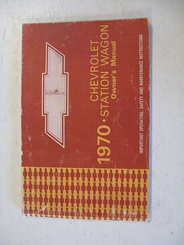 1970 Chevrolet Station Wagon Owners Manual