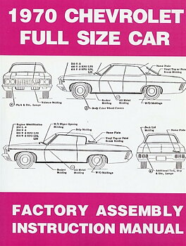 1970 Chevrolet Full Size Assembly Manual