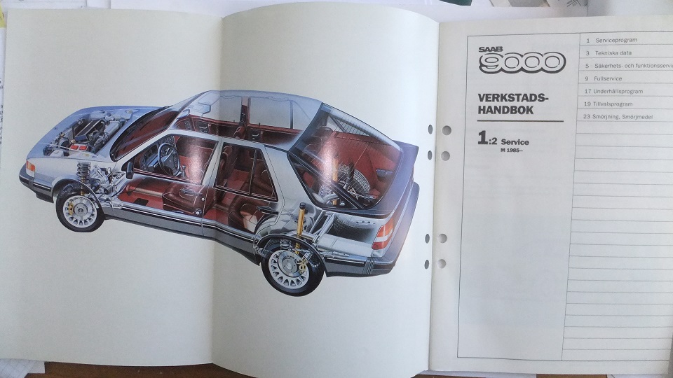 1985 SAAB 9000 Verkstadshandbok Service - 3